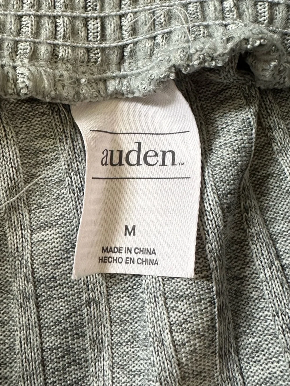 Women's Auden Super Soft Rib Knit Lettuce Hem Bootcut Flare Lounge Pants - Picture 5 of 5